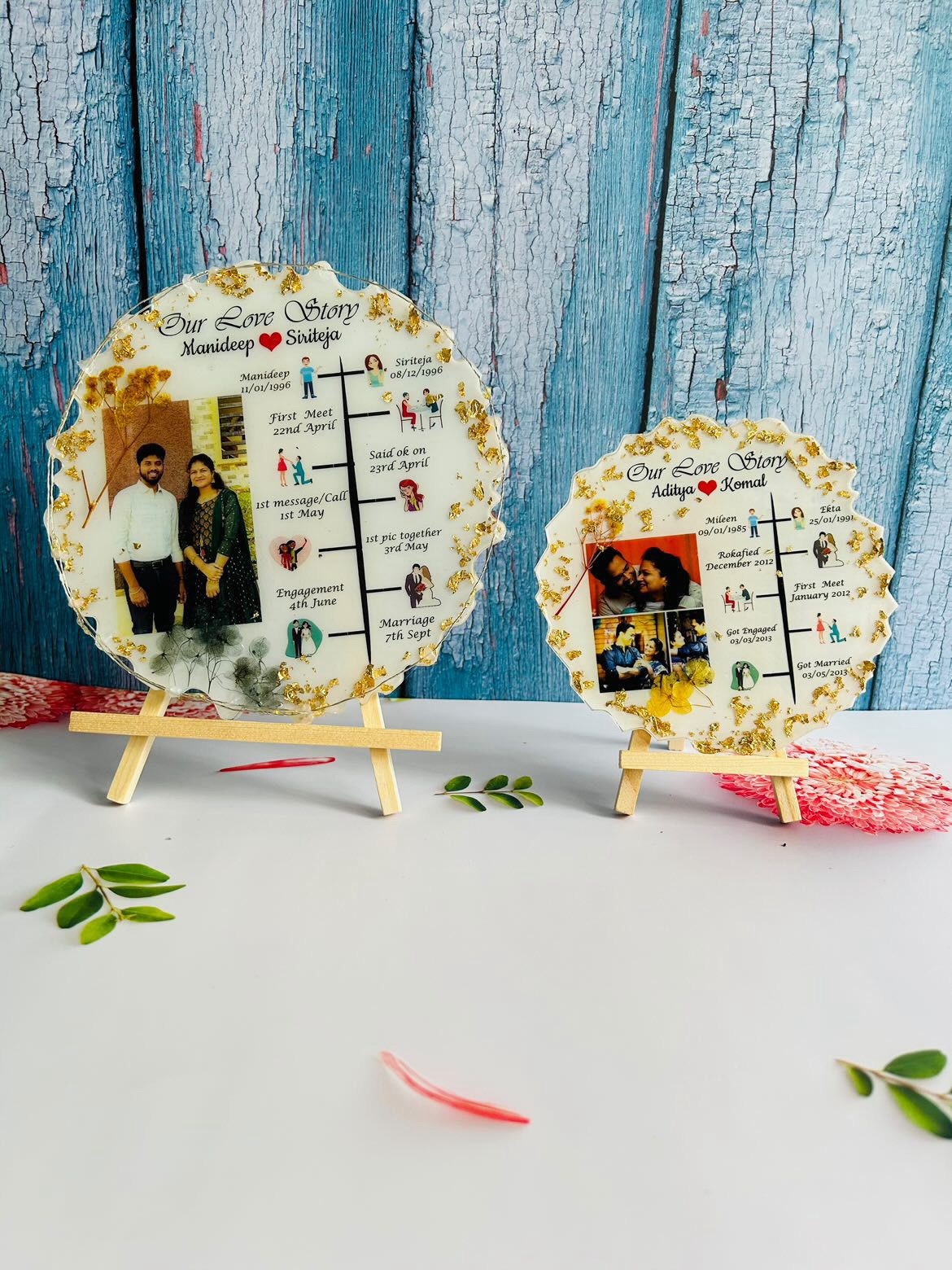 Resin Love Story Frame