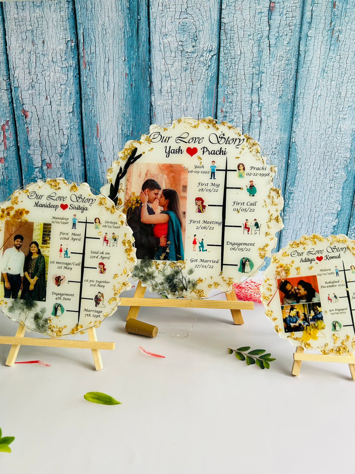Resin Love Story Frame