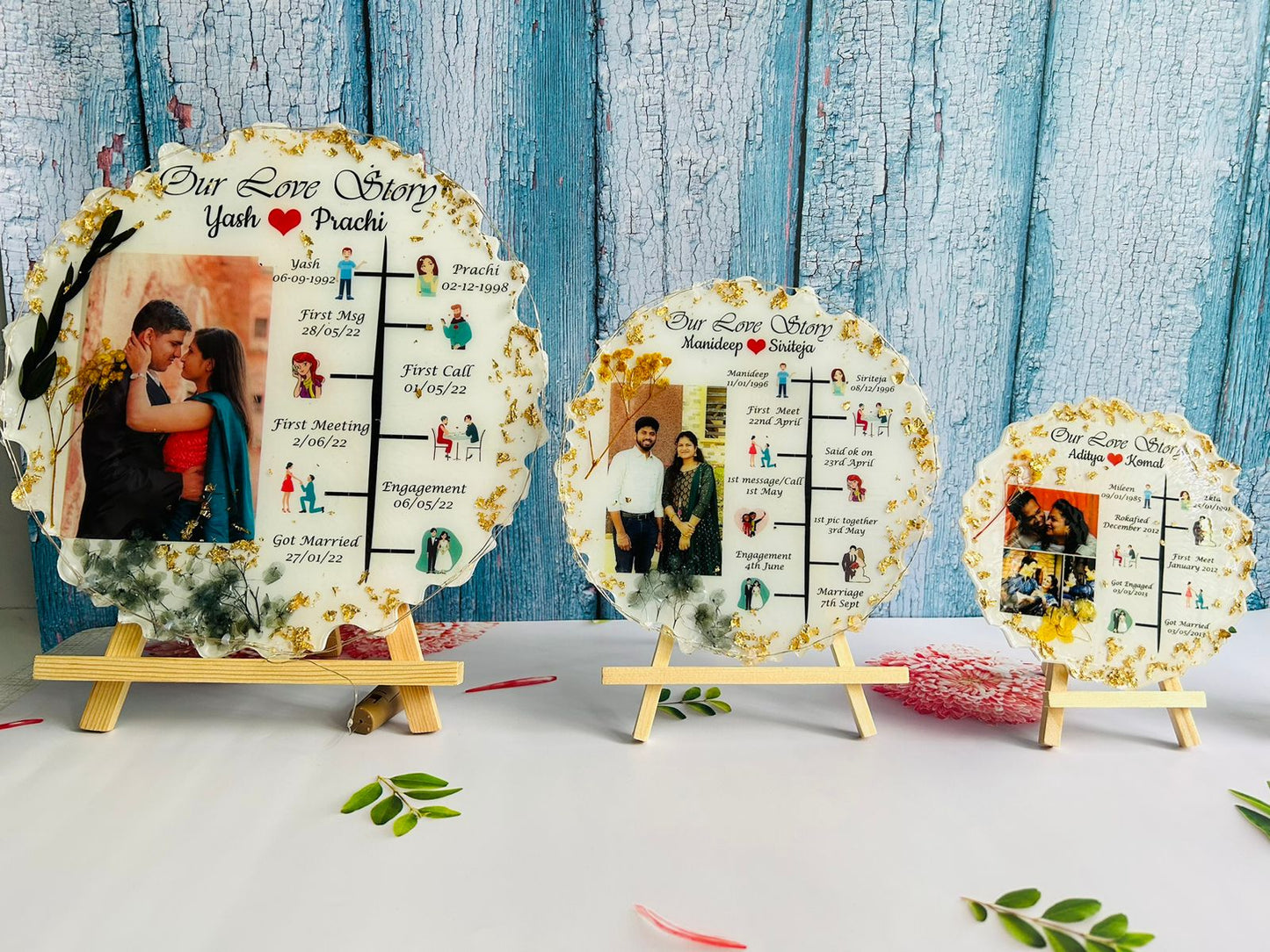 Resin Love Story Frame