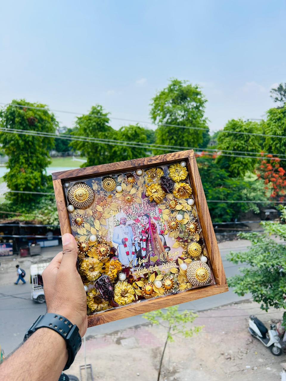 Varmala Preservation Wooden Frame-23