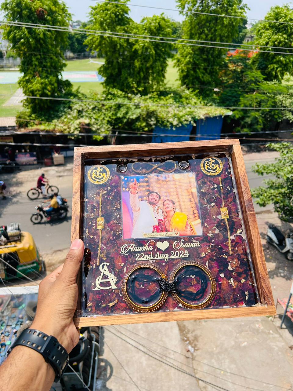 Varmala Preservation Wooden Frame-25