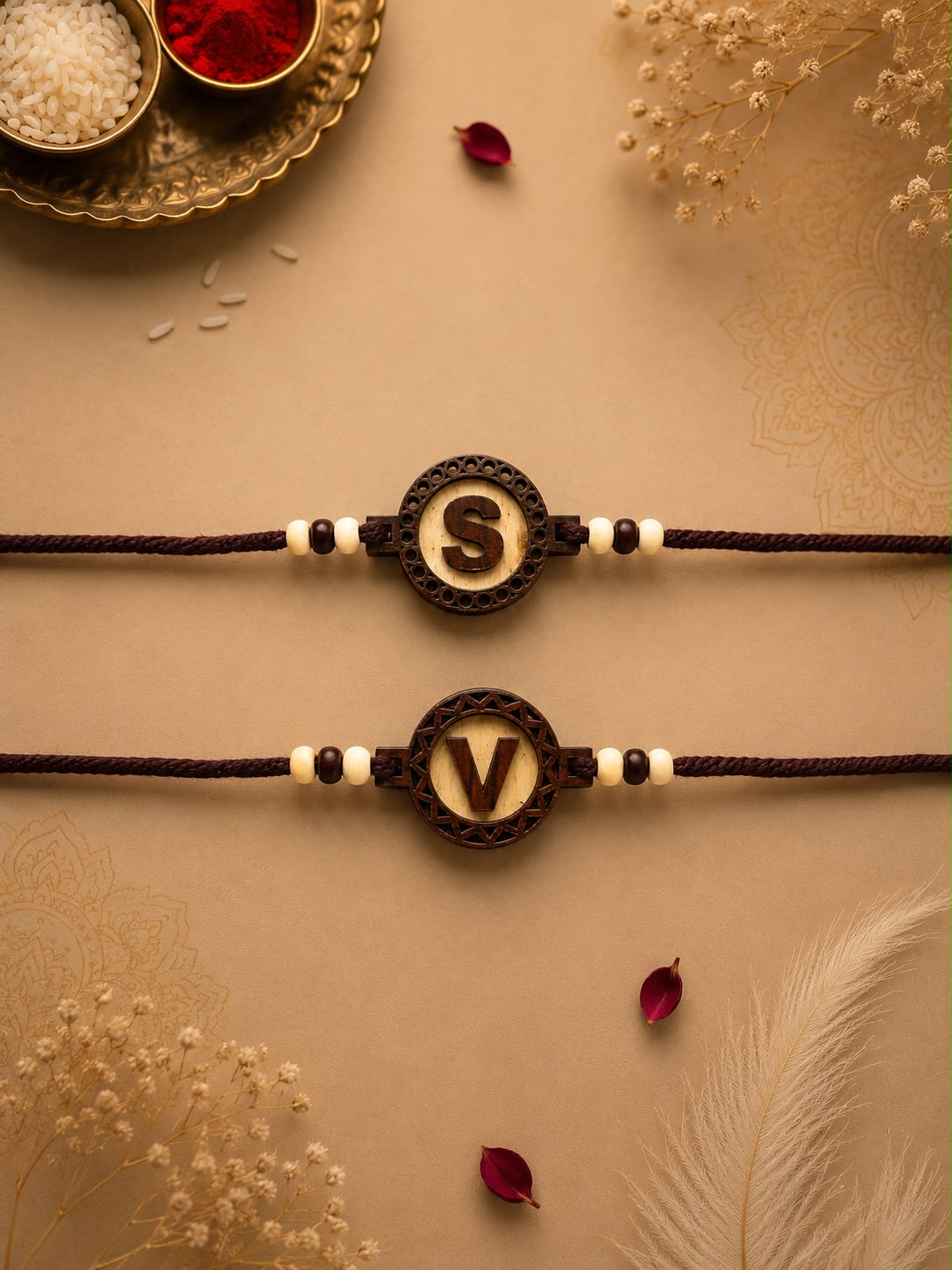 Monogram MDF Rakhi