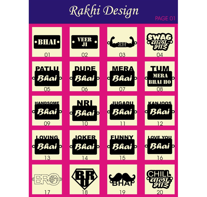 Rakhi Card+Chocolate Potli