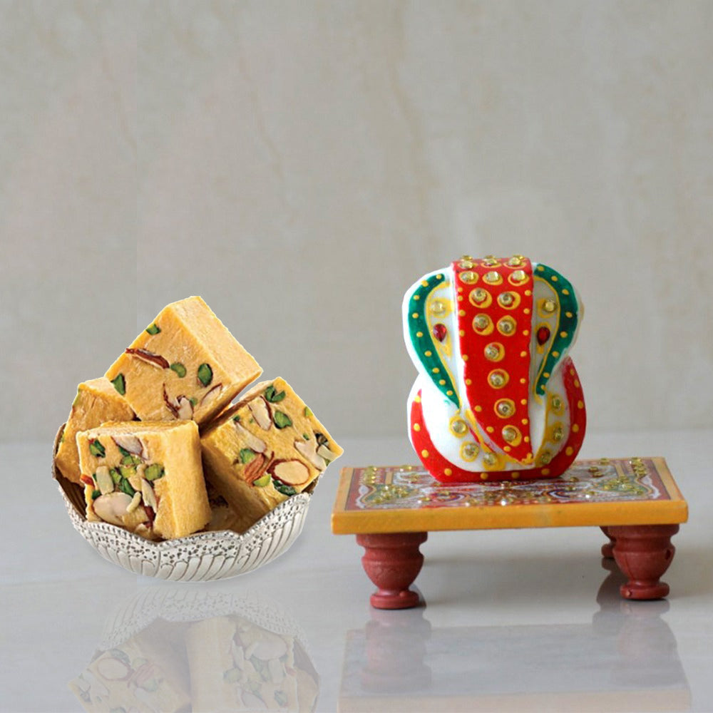 GANESH JI+SOAN PAPDI