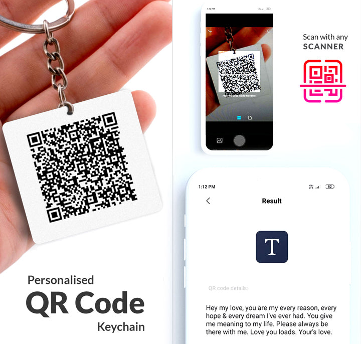QR code keyring