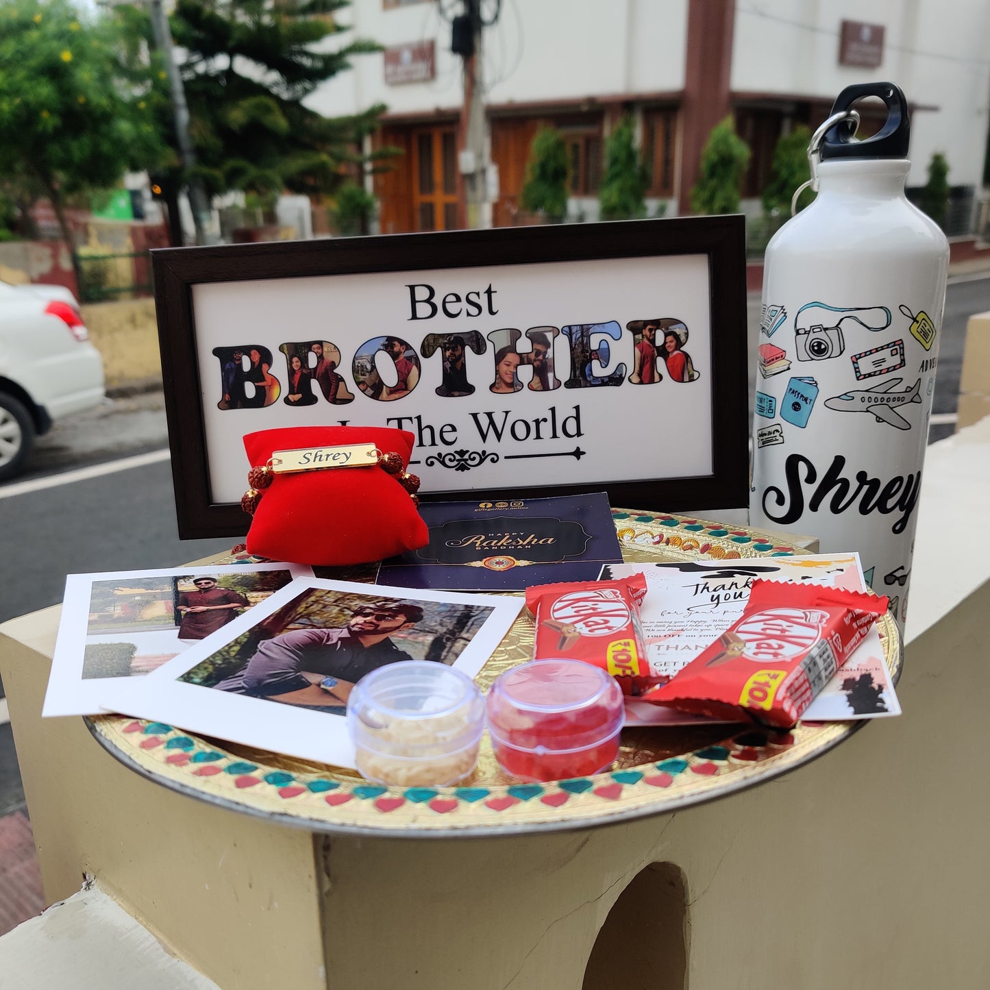 Frame+Bottle Rakhi Combo