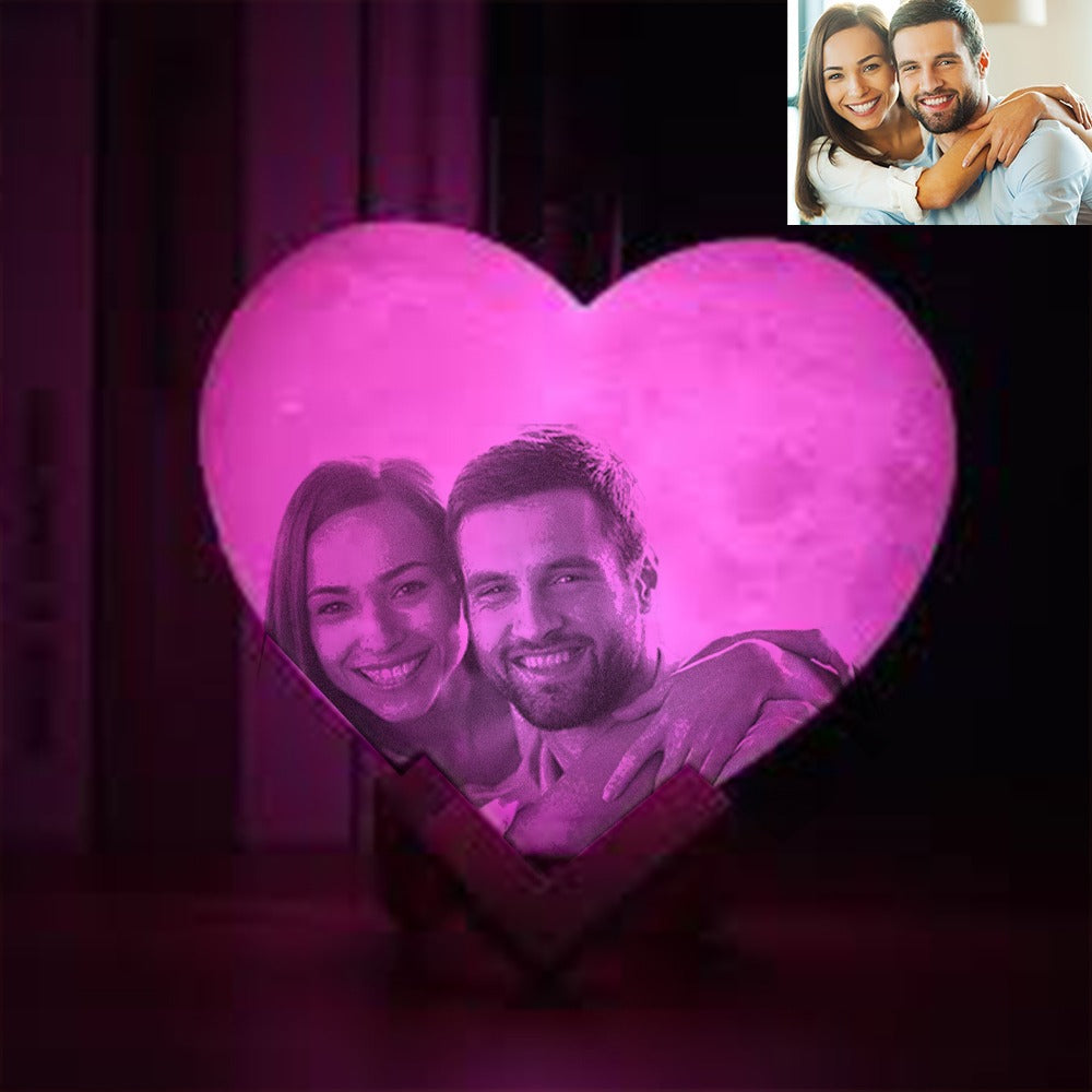 Heart Shape Led Moon Lamp Wireless