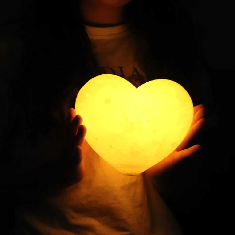 Heart Shape Led Moon Lamp Wireless