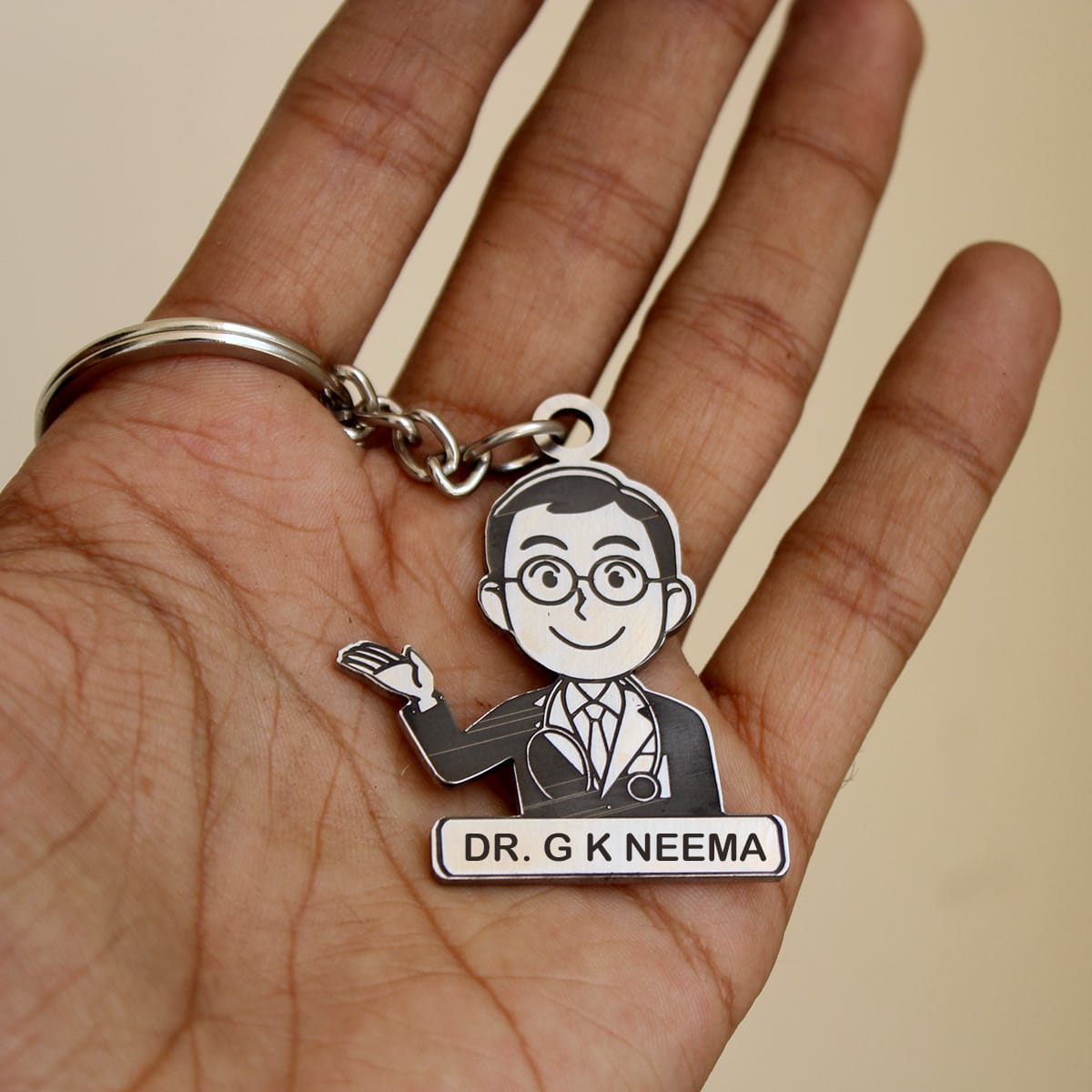Doctor's Cutout Keychain