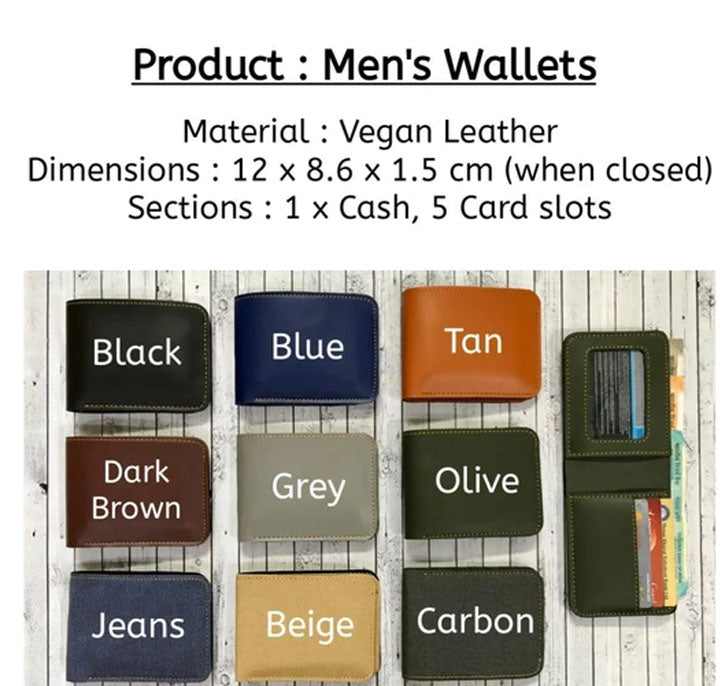 Mens wallet+customized pen and keyring