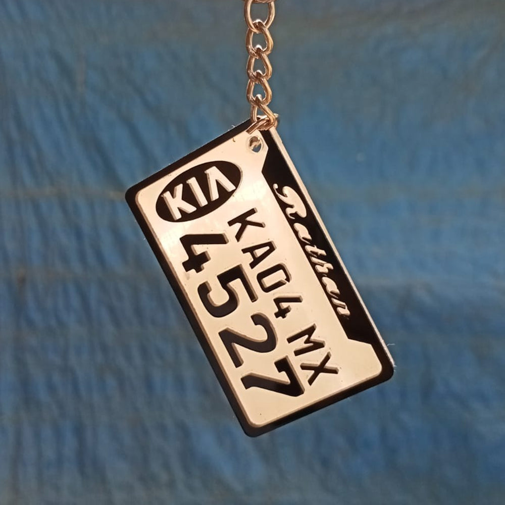 Number Plate Keyring