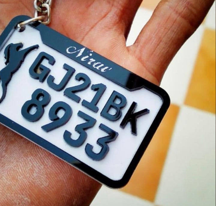 Number Plate Keyring