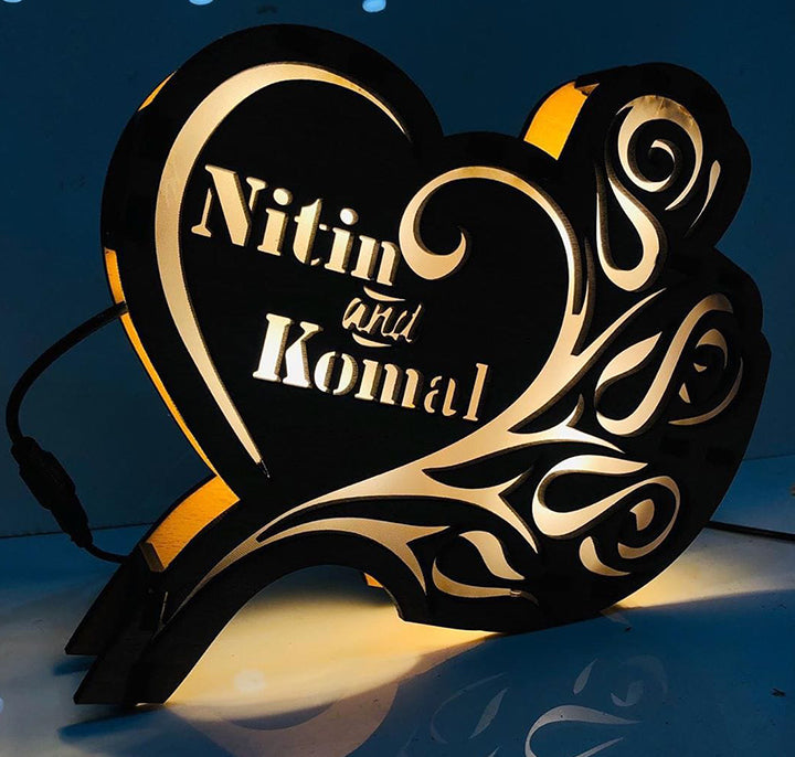 Couple Name Lamp