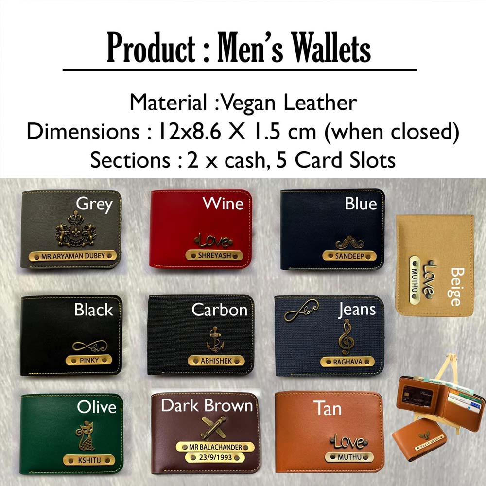 Men's wallet + Rudraksh Rakhi