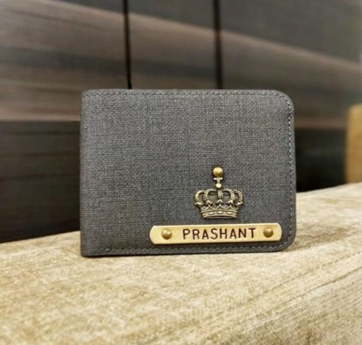 Men's Name Wallet-Carbon