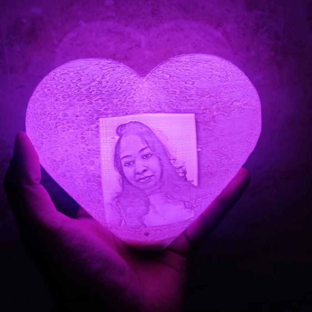 Heart Shape Led Moon Lamp Wireless