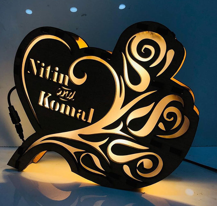 Couple Name Lamp
