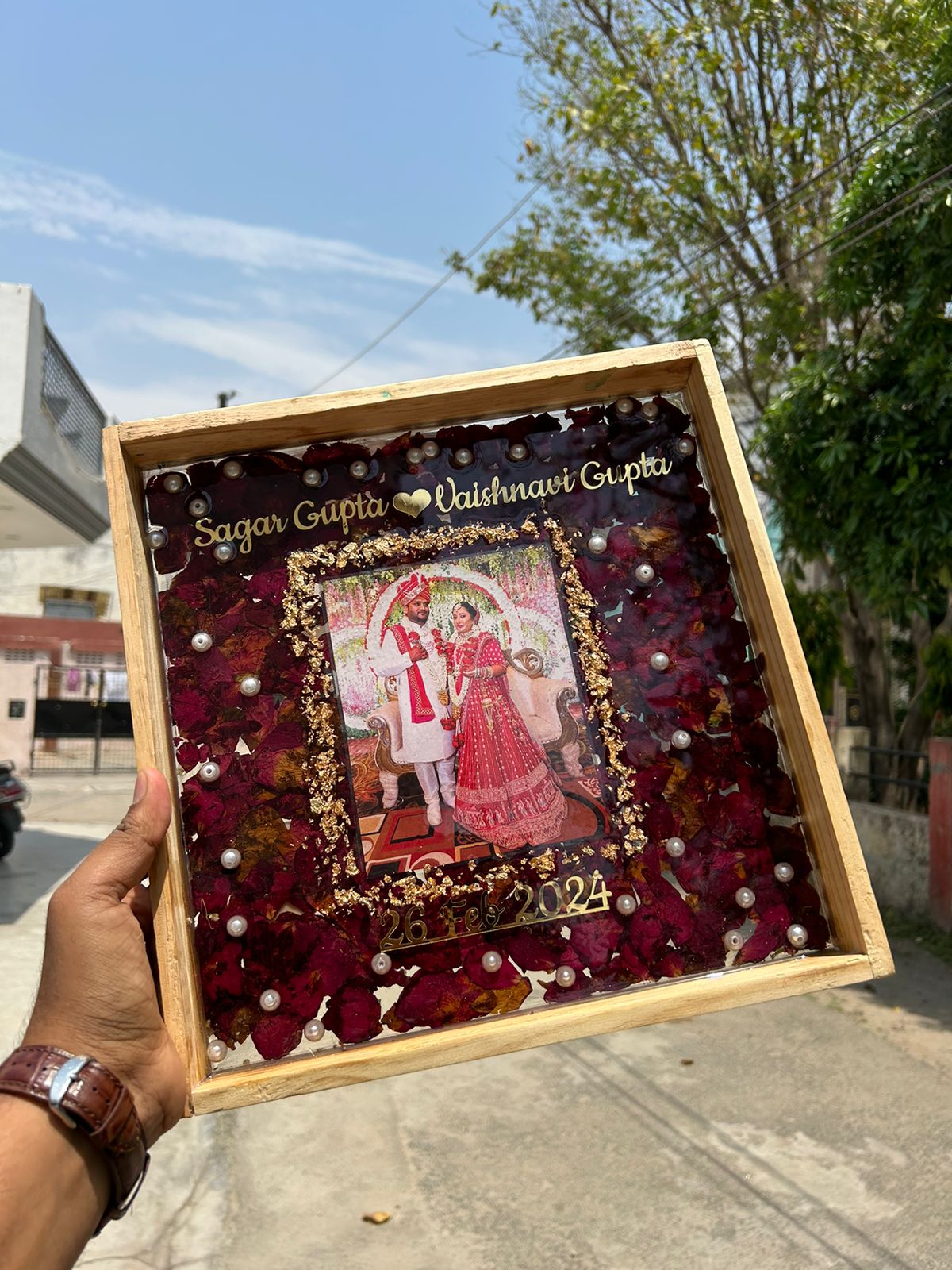 Varmala Preservation Wooden Frame-11