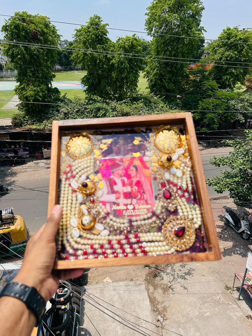 Varmala Preservation Wooden Frame-24