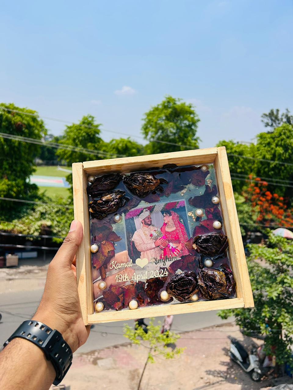 Varmala Preservation Wooden Frame-27