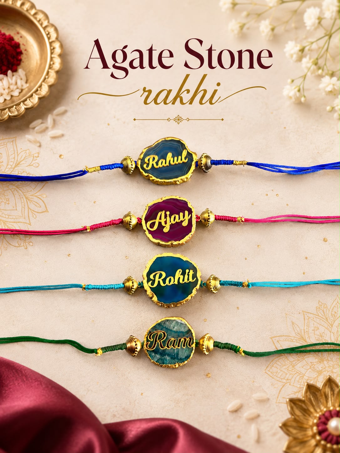 Agate Stone Rakhi