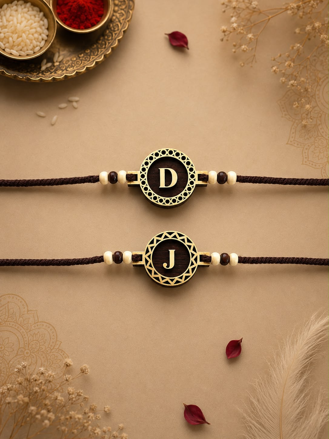 Monogram MDF Rakhi