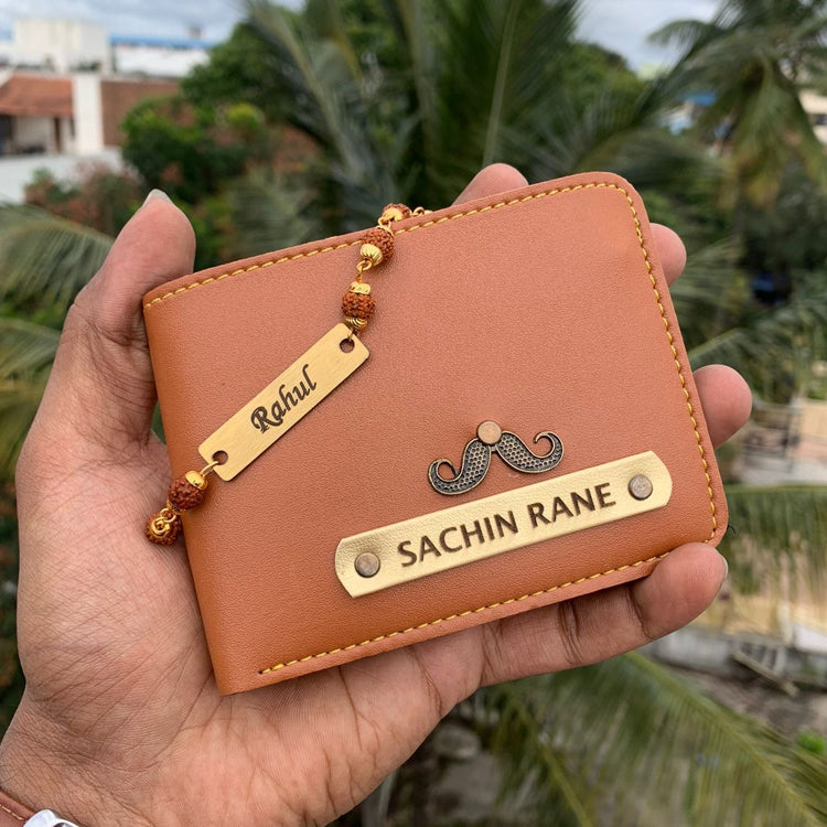 Men's wallet + Rudraksh Rakhi