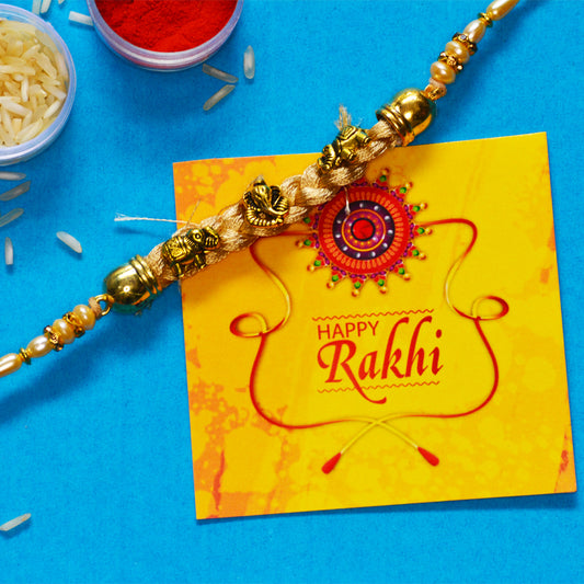 Metal Ganesh Ji Rakhi