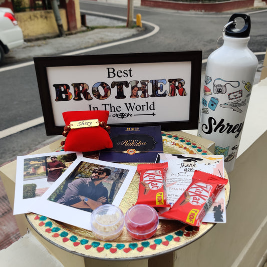 Frame+Bottle Rakhi Combo