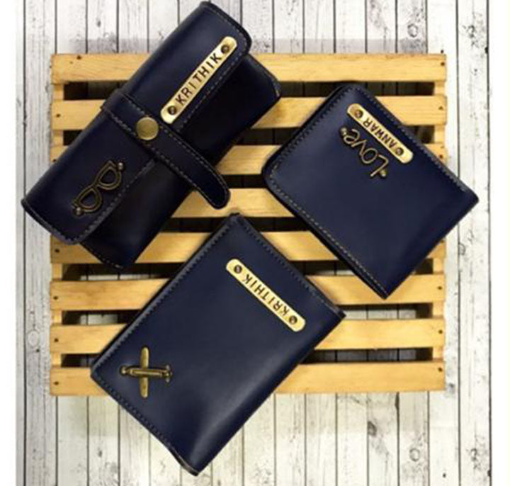 Mens Wallet+Eyewear Case+Passport Cover
