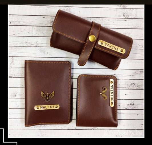 Mens Wallet+Eyewear Case+Passport Cover