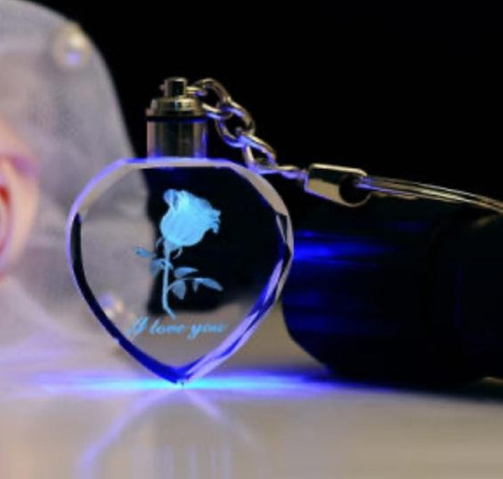 Crystal Led Keychain