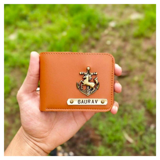 Men's Name Wallet-Tan