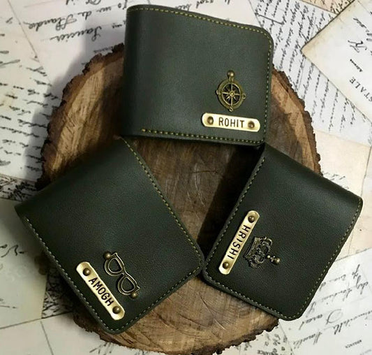 Men's Name Wallet-Olive