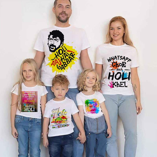 PACK OF 5 HOLI T-SHIRTS