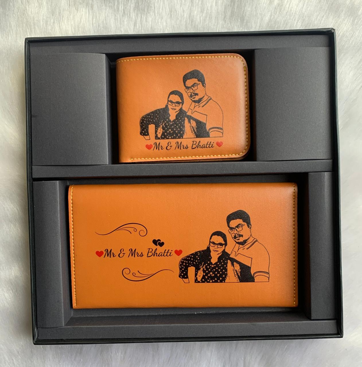 PRINTED MEN'S WALLET+LADIES WALLET