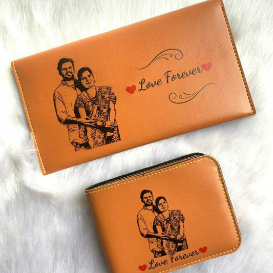 PRINTED MEN'S WALLET+LADIES WALLET