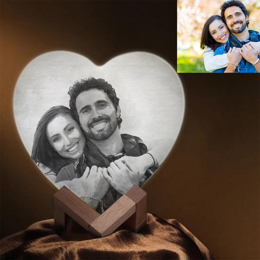 Heart Shape Led Moon Lamp Wireless