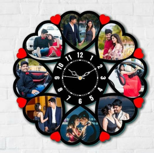 Heart Shape Photo Clock