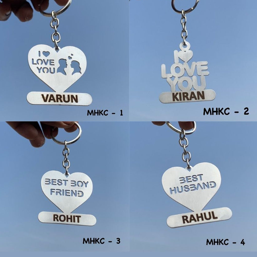 Metal Heart Keychain