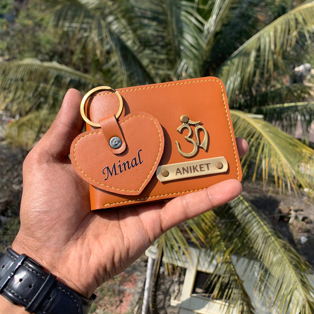 Wallet & Heart Keychain