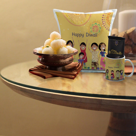 DIWALI HAMPER WITH WHITE RASGULLA'S