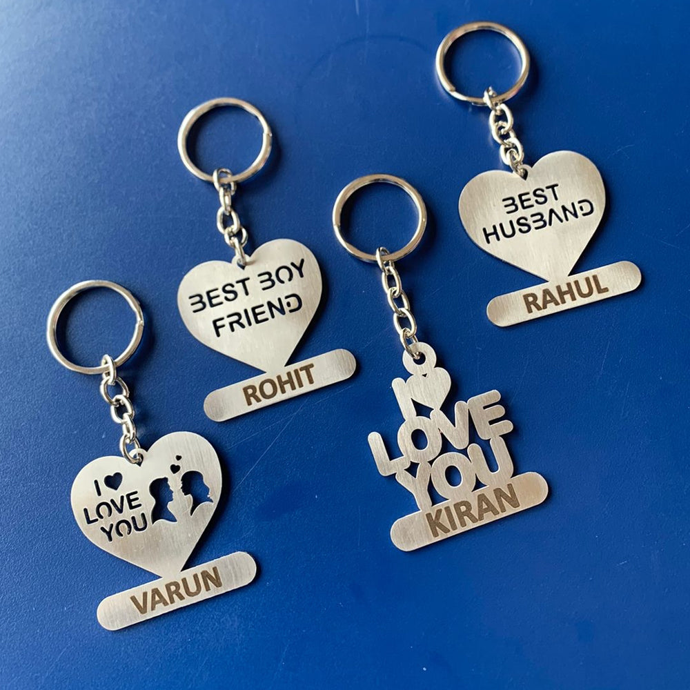 Metal Heart Keychain