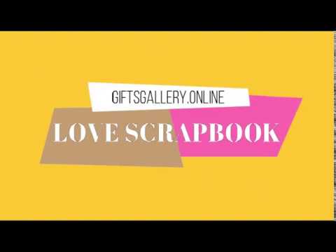 LOVE WOODEN SCRAPBOOK