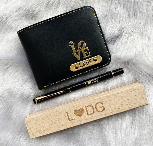 Men's Wallet+Wooden Case and Pen 2