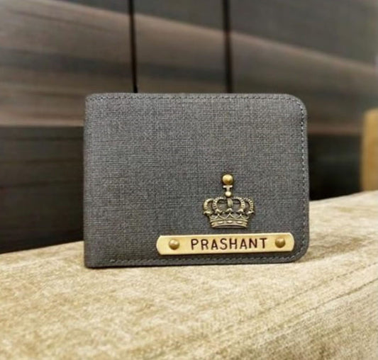 Men's Name Wallet-Carbon