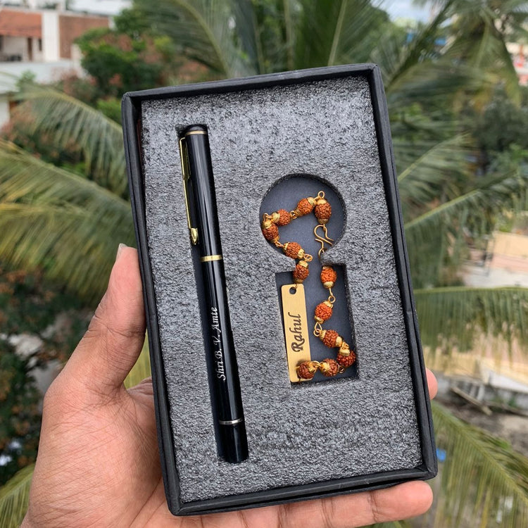 Rudrakshi Rakhi and Pen