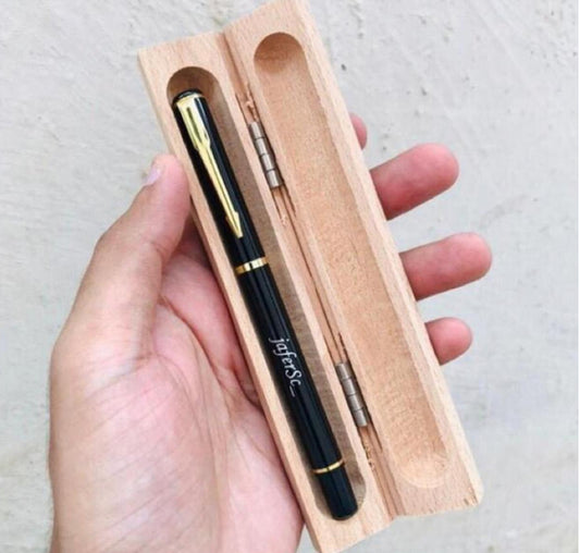 PERSONALIZED PEN+WOODEN CASE